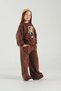 Girl's N1225 Printed 2 Thread Sweat Pants Set - 3