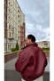 BORDO BOMBER DERİ CEKET - 2