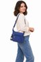 Women's Navy Blue Multi-Pocket Zippered Daily Shoulder and Crossbody Bag 3100