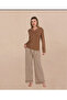 Latte Long Sleeve Striped Pajama Set