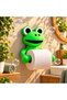 Fun Toilet Paper Holder with Frog Figure