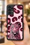 Samsung Galaxy A13 / A23 Compatible Leopard Pattern Patterned Shockproof Case with Camera Protection