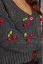 Women's Knitwear Cherry Decorated Stylish Soft Cardigan - 5