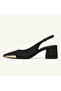 Pointed Toe Buckle Open Back Short Heel 5-cm Classic Rosewood Women's Shoes-New Model - 4