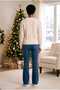 Blue Color Spanish Jeans, Quality Lycra Fabric, Solid Sewing, Flexible High Waist Women's Jeans - 3