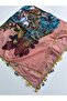Hand Work Needlepointed Square Writing 100X100 cm Handcrafted - 3