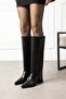 Pointed Toe Zippered Boots with Dust Cover Detail - 4