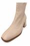 Women's Below-The-Knee Long Boots with Side Zipper, Oval Toe, Thick Block Heels, Stylish Design. - 4