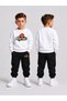 Tracksuit Set Crew Neck Sweatshirt Boys' 2-Piece Printed Top and Bottom Set
