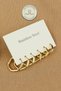 Steel Earring Set - Pentagonal Hoop Earring Set 3 Pairs Hoop Steel Earrings - 3