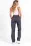 Women's Comfortable Fit Sweatpants with Double Piping on the Sides, Zipper Pocket Detail, Blue, Navy Blue, Black, Burgundy, Khaki, Gray - 3