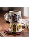 Relief Pattern 15 Different Models 2-Piece Mug, Hand-Crafted, 2D 360 Degree Patterned - 6