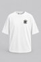 Oversize Two Star Diver Pocket and Back Printed Unisex T-Shirt - 2