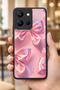حافظة مقاومة للصدمات متوافقة مع Vivo Y36 مع حماية للكاميرا بنمط Pink Ribbon