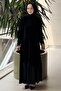 Missdalida Knitted Technique Solid Color Long Knitwear Dress