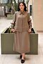 Bocuk Embroidered Layered Detailed Shirt Skirt Set - 2