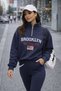Premium Quality 3-Ply Sharded Fleece-Lined Neck Half Zip Brooklyn Sweatshirt