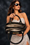 Women's Long Adjustable Strap Luxury Buckle Design Suede Hand & Shoulder Bag Size: 24 X 18 cm - 4