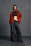 Brown Orange Slogan Oversize Cardigan 18062 - 3