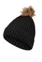 Women's Fur Pompom Ribbed Beanie - 5