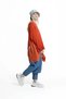Orange Appliqué Letter Asymmetric Sweater 19216 - 6