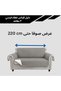 غطاء أريكة مبطن قابل للعكس، رمادي فاتح، بنمط ماسي، واقي للأثاث (حجم كبير) - 2