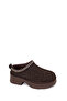 Women's Brown Thick-Soled Leopard Pattern Suede Leather Teddy Boots Wf565006Ds - 7