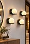 Doruk Apli̇k Black | |   White Glop Glass | |   Wall Lamp Bedroom-Bedside-Bathroom ✨   Wall Sconce Modern Sconce Glass Sconce Decorative Sconce E-27 Lampshade Living Room Sconce Mirror Side Hall Entrance Wall Lighting - 3