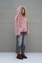 Pink Hooded Oversize Short Jacket 18293 - 5