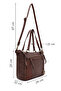 Women's Brown Long Strap Shoulder Bag Wb100019Sk - 5