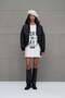 Black Quilted Bomber Jacket 18246 - 3