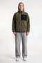 Women's Welsoft Plush Fleece Jacket with Full Zipper and 3 Pockets with Front Piece Detail - 3
