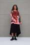 Multicolor Printed Oversize Sweatshirt 18219 - 2