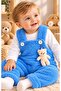 Baby Boy Winter Welsoft Teddy Bear Long Sleeve 2-Piece Baby Salopet Jumpsuit Set - 2