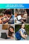 حافظة لوحة مفاتيح قابلة للطي لجهاز iPad A16 الجيل 11/10، مع إضاءة خلفية - 6