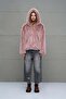 Pink Hooded Oversize Short Jacket 18293 - 4