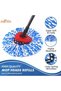 Mop Head Replacement, 4 Pcs Spin Mop Replacement Head Compatible with O Cedar RinseClean Dual System - 5