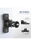 2 Pack T Type Wall Ceiling Mount, Ring Light Wall Mount Bracket with Detachable Ball Head, 5/ - 2