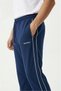 Men's Comfortable Fit Side Double Ribbed Combed Cotton Sweatpants with Zipper Pocket, Straight Leg, Blue, Navy Blue, Black, Burgundy, Khaki, Gray - 2