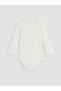 Alita City Farkıyla Lcw Baby White 2-Piece Baby Girl Snap-On Bodysuit - 2