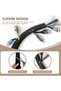 اغطية كابلات بطول 1 متر من النيوبرين لتنظيم اسلاك التلفزيون USB والكمبيوتر وشبكات الكمبيوتر، اخفاء ا - 2