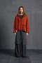 Brown Orange Slogan Oversize Cardigan 18062 - 6