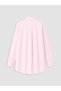 Vizyon New Season Pink Plus Size 100% Cotton Women's Shirt Tunic - 5