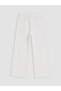 Alita City Lcw Kids White Gabardine Plain Standard & Regular Girls' Trousers with a Difference - 3