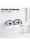 منظم أدوات الحمام، رف بلاستيكي عائم مثبت على الحائط، رف أبيض للشامبو في الحمام - 4