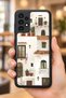 Samsung Galaxy A13 / A23 Compatible Mediterranean Pattern Shockproof Case with Camera Protection