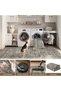 Purecottage Rectangular Carpet, Beige Textile, Large Machine Design Carpet, Non-Slip, Washable and Resistant - 4
