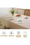 Rectangle Waterproof Table Cloth for Dining Table 4-6 Seater,Cotten-Linen - 6