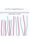 12 Pcs Cable Protector, Spiral Data Cable Protective Sleeve, Prevent Pets from Biting The Cable Char - 6