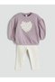 Timeless Clothing & Timeless Choices Zero Roba Collar Floral Baby Girl Sweatshirt and Leggings - 3